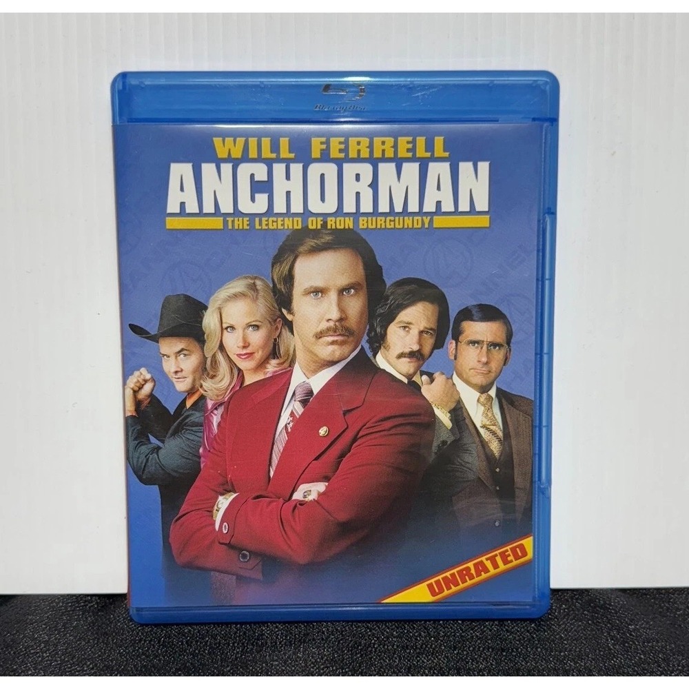 Anchorman The Legend of Ron Burgundy Blu-Ray Movie Will Ferrell 2004 Unrated